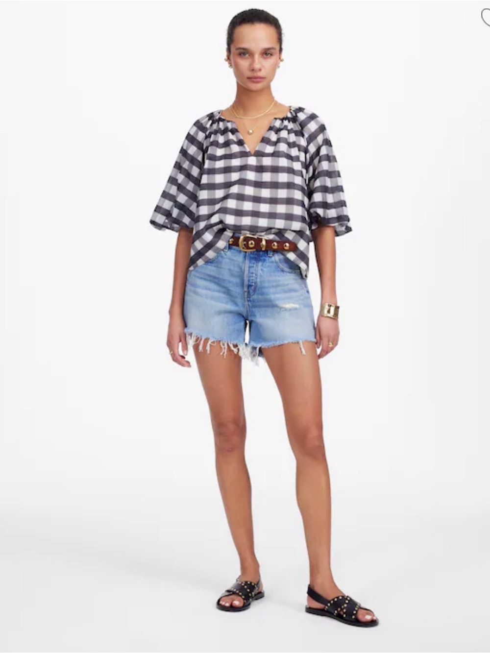 Madewell bubble sleeve top